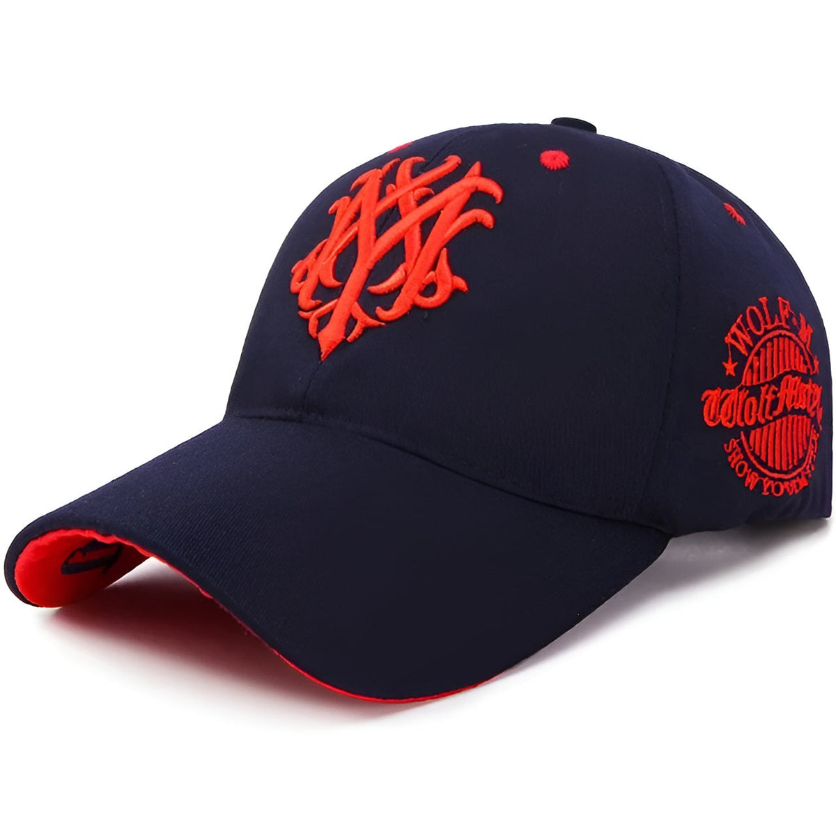 Unisex Justerbar Cap med Ulvesymbol 9