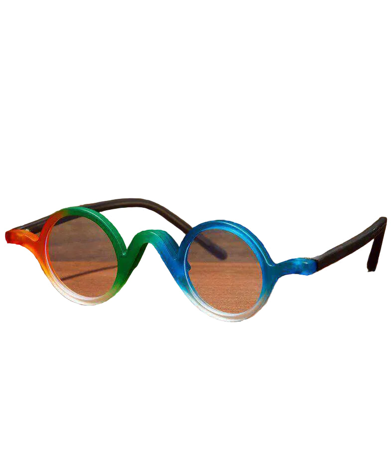 Unisex Lesebriller Full Ramme i Regnbuefarger 0