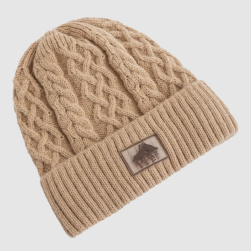Unisex Lue med Fold-over Mansjett Strikket 5