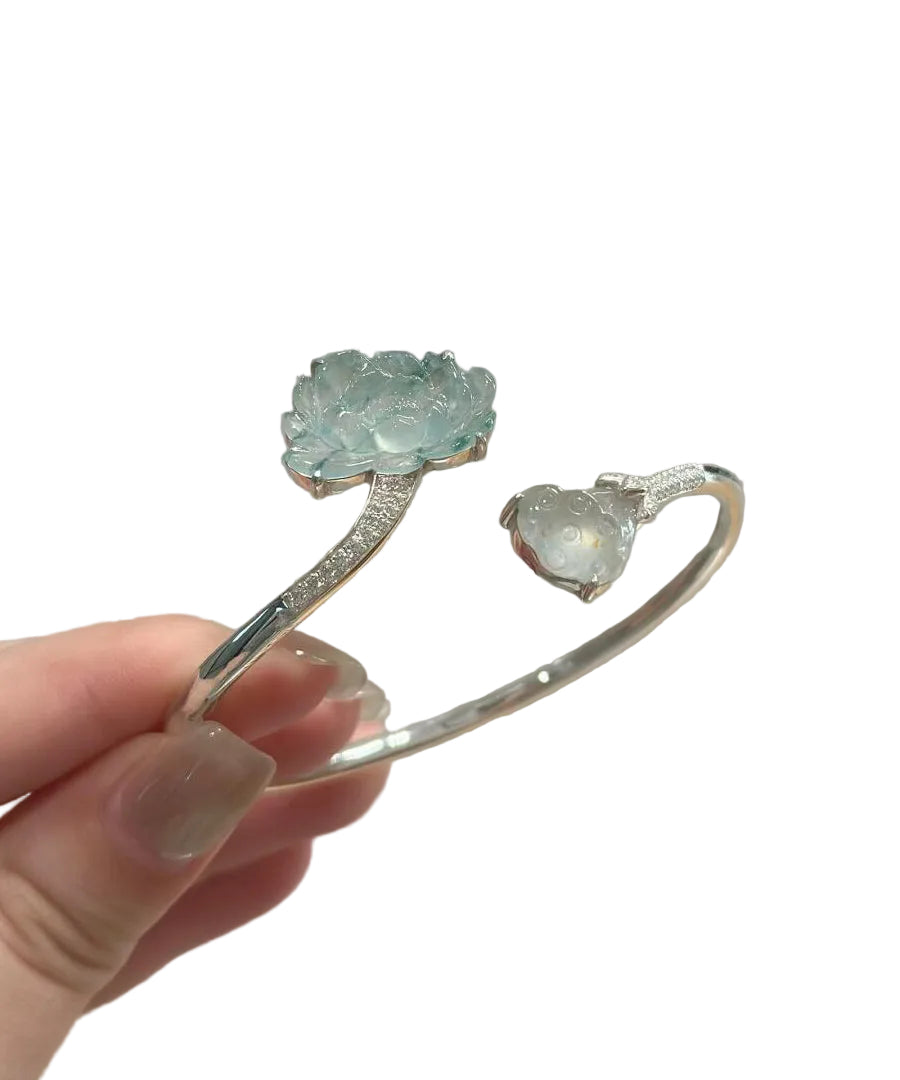 Unisex Mansjettarmbånd Lotusdesign Kinesisk Stil 0