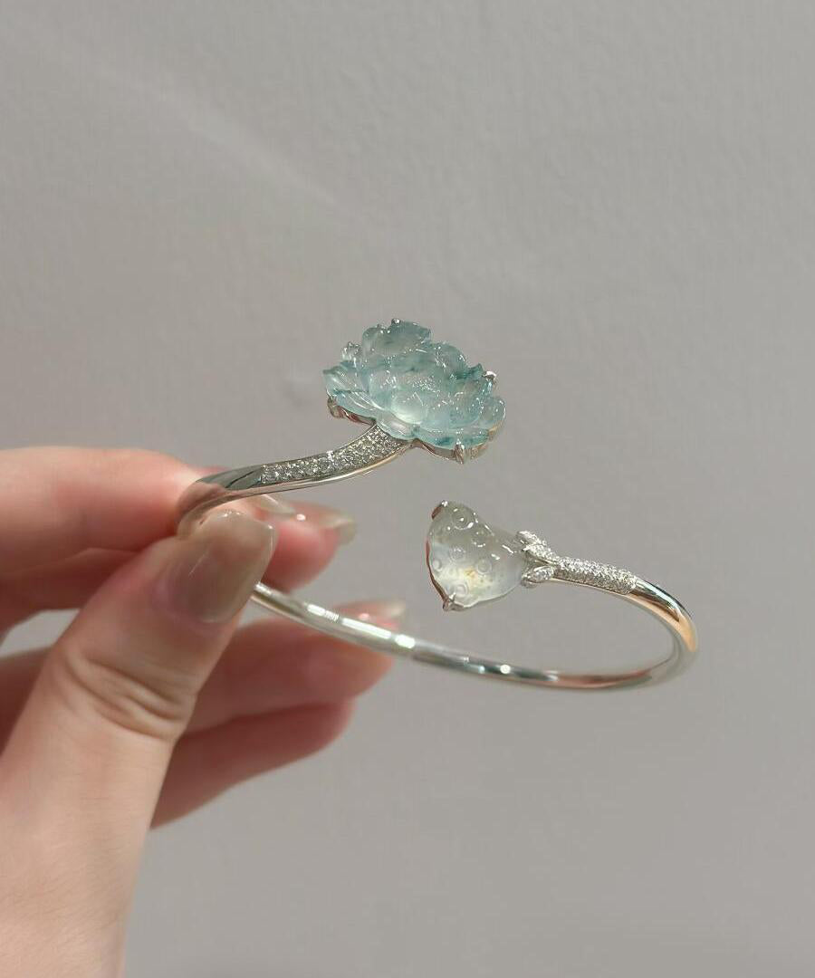 Unisex Mansjettarmbånd Lotusdesign Kinesisk Stil 4