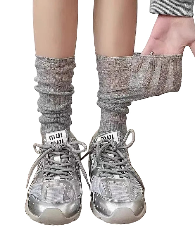 Unisex Mellomsokker Koreansk Stil Komfortabel og Pustende 0
