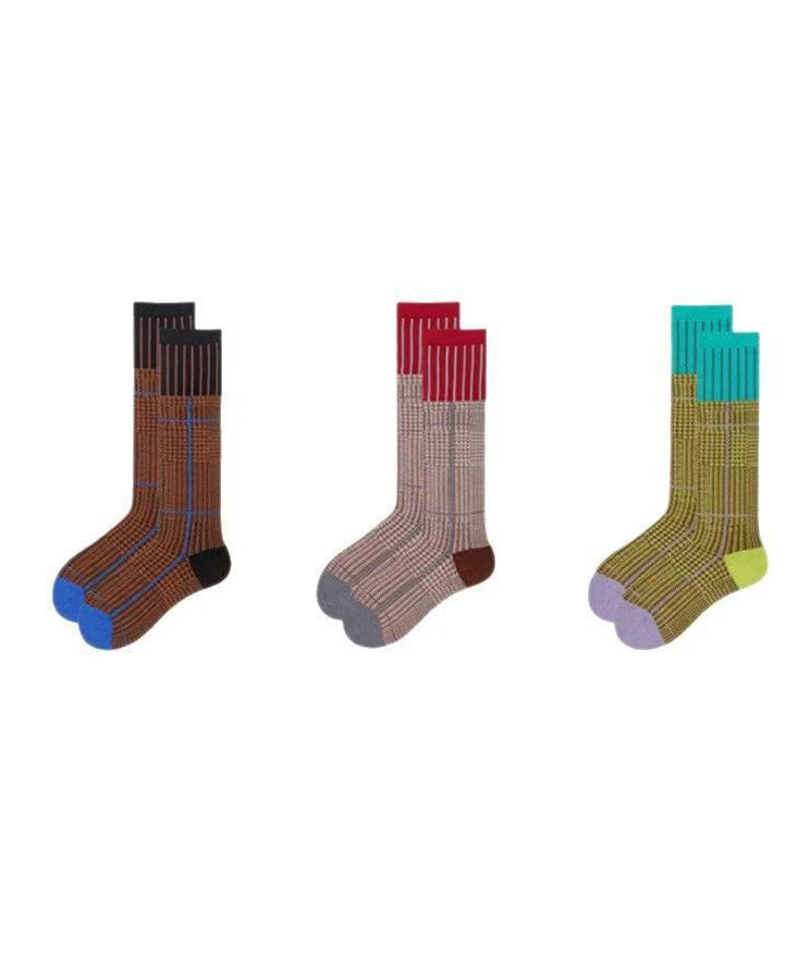 Unisex Mid Calf Sokker med Gradient Striper 4