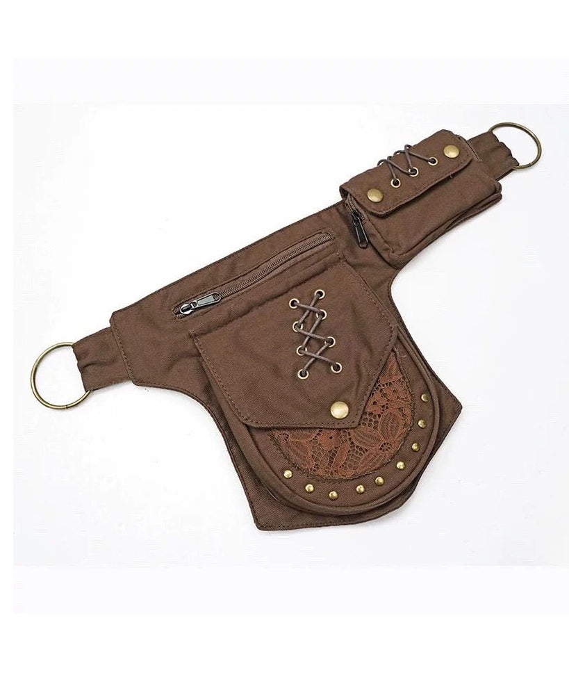 Unisex Midjeveske Retro Stil med Nagledetaljer 4