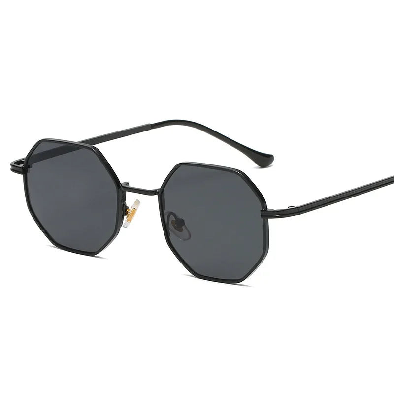 Unisex Polygon Design Vintage Solbriller 1