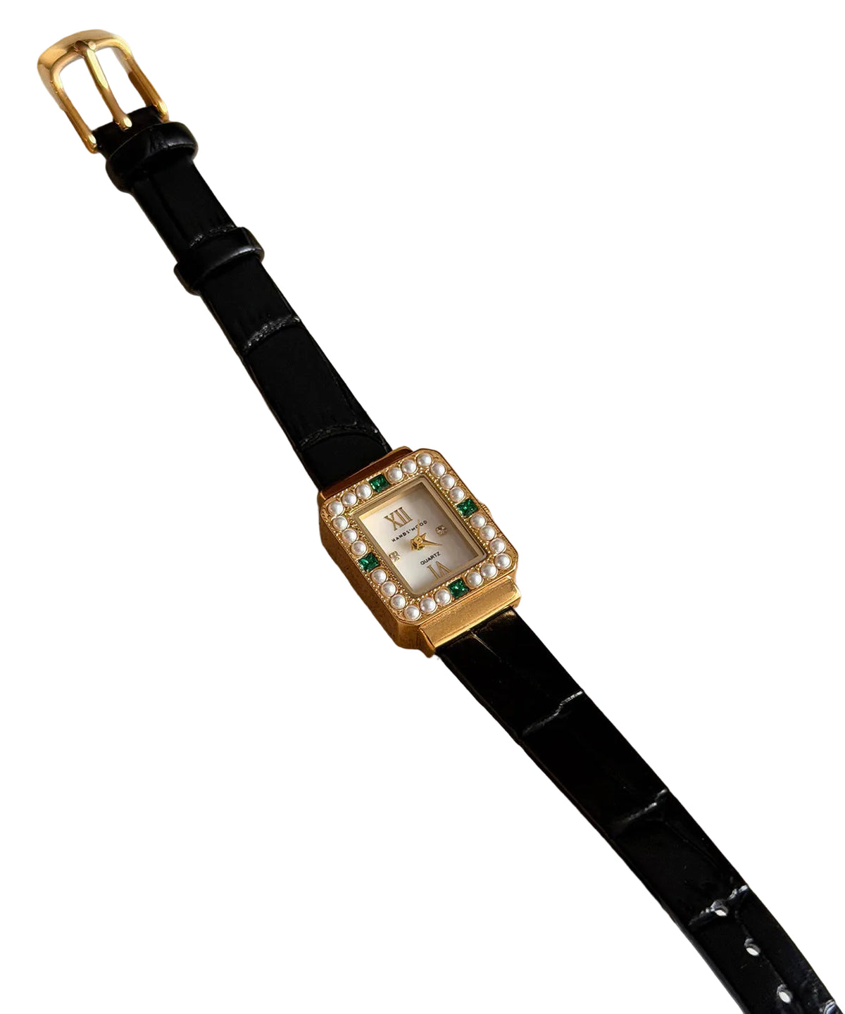 Unisex Quartz Klokke med Zircon Detaljer og Skalldesign 0