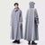 Unisex Regnponcho Lang Loose Oversized Vanntett Regnfrakk 7