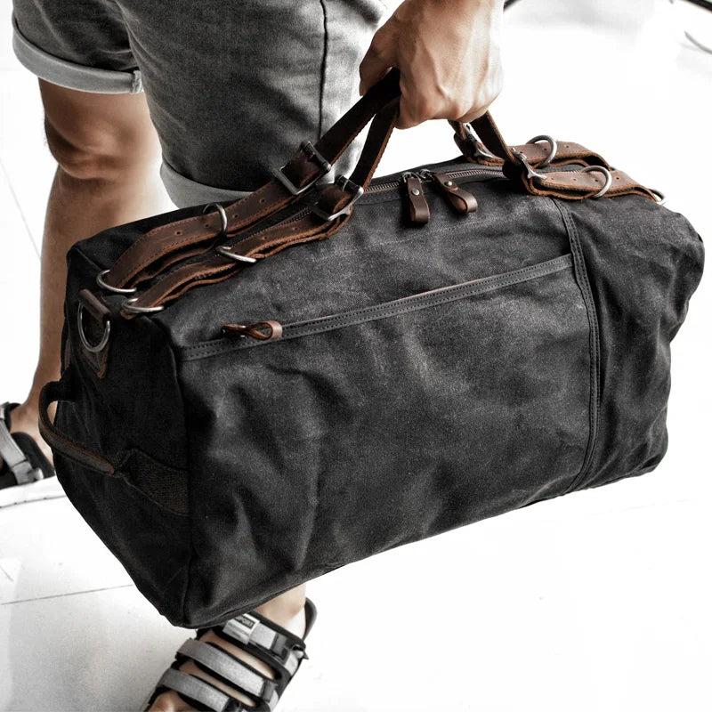Unisex Reiseveske med Vokset Design Minimalistisk Stil 1