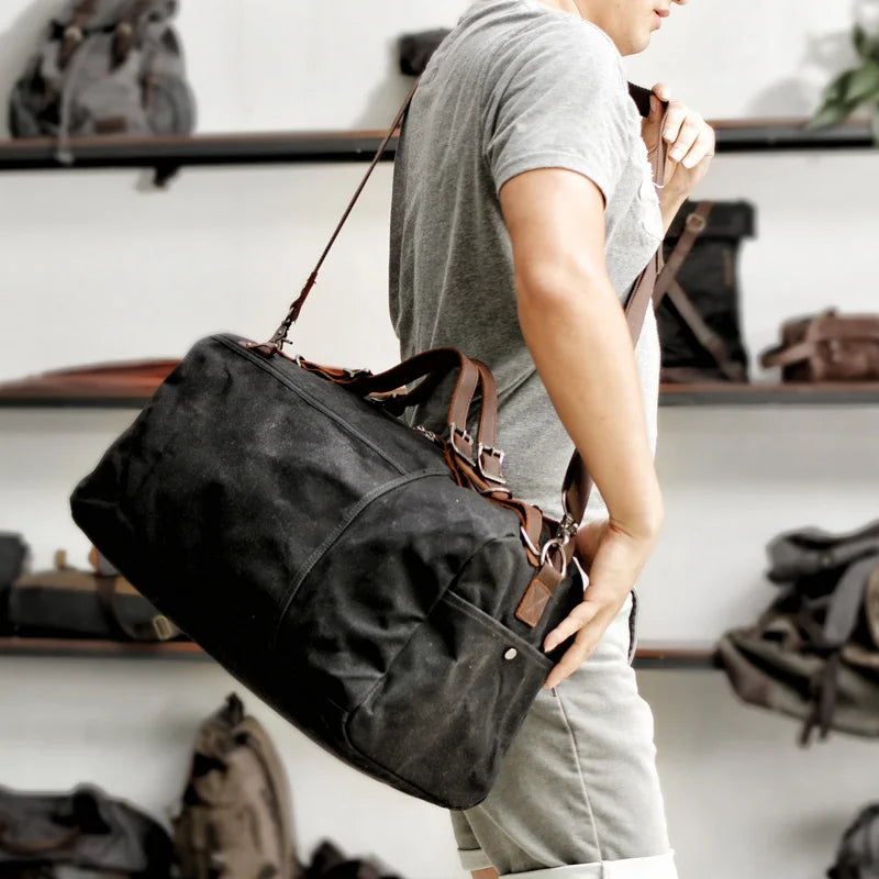 Unisex Reiseveske med Vokset Design Minimalistisk Stil 2