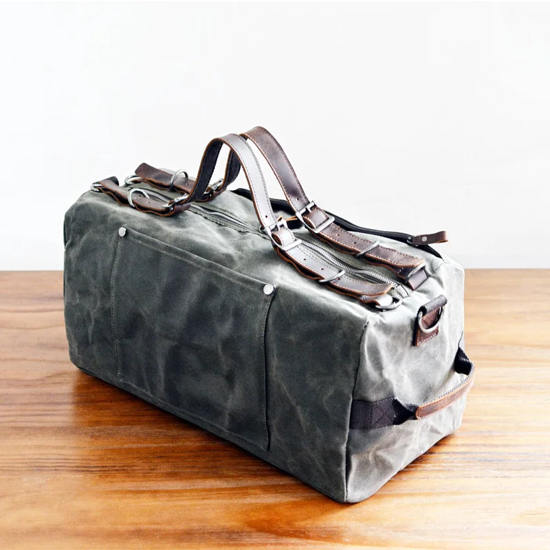 Unisex Reiseveske med Vokset Design Minimalistisk Stil 4