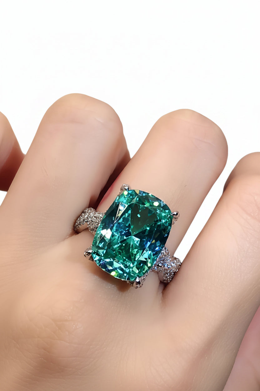 Unisex Ring med Zircon Krystall Detaljer 0
