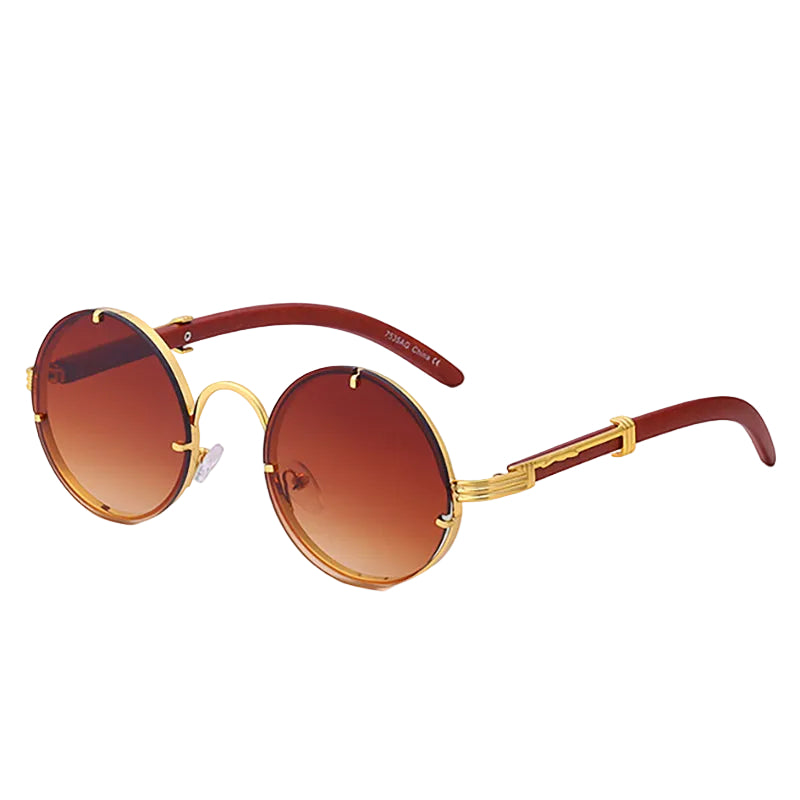 Unisex Runde Solbriller Retro Stil 3