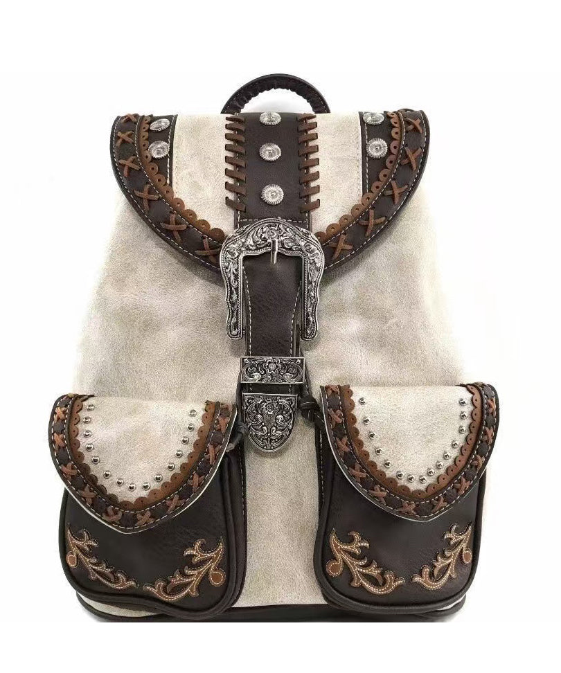 Unisex Ryggsekk Patchwork Design 0