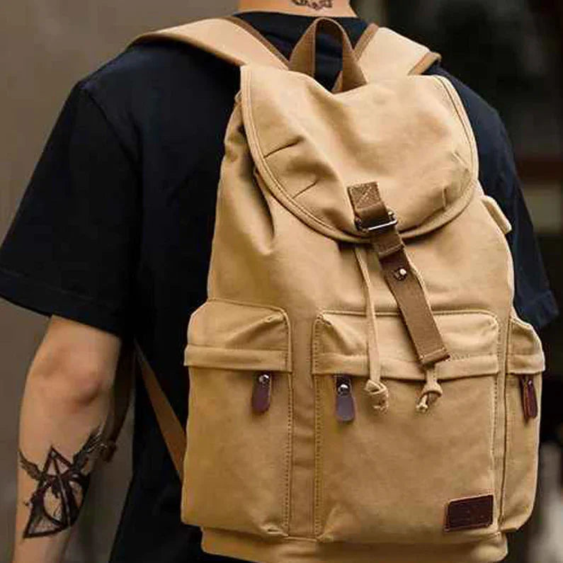 Unisex Ryggsekk med Klaff og Vintage Design 3