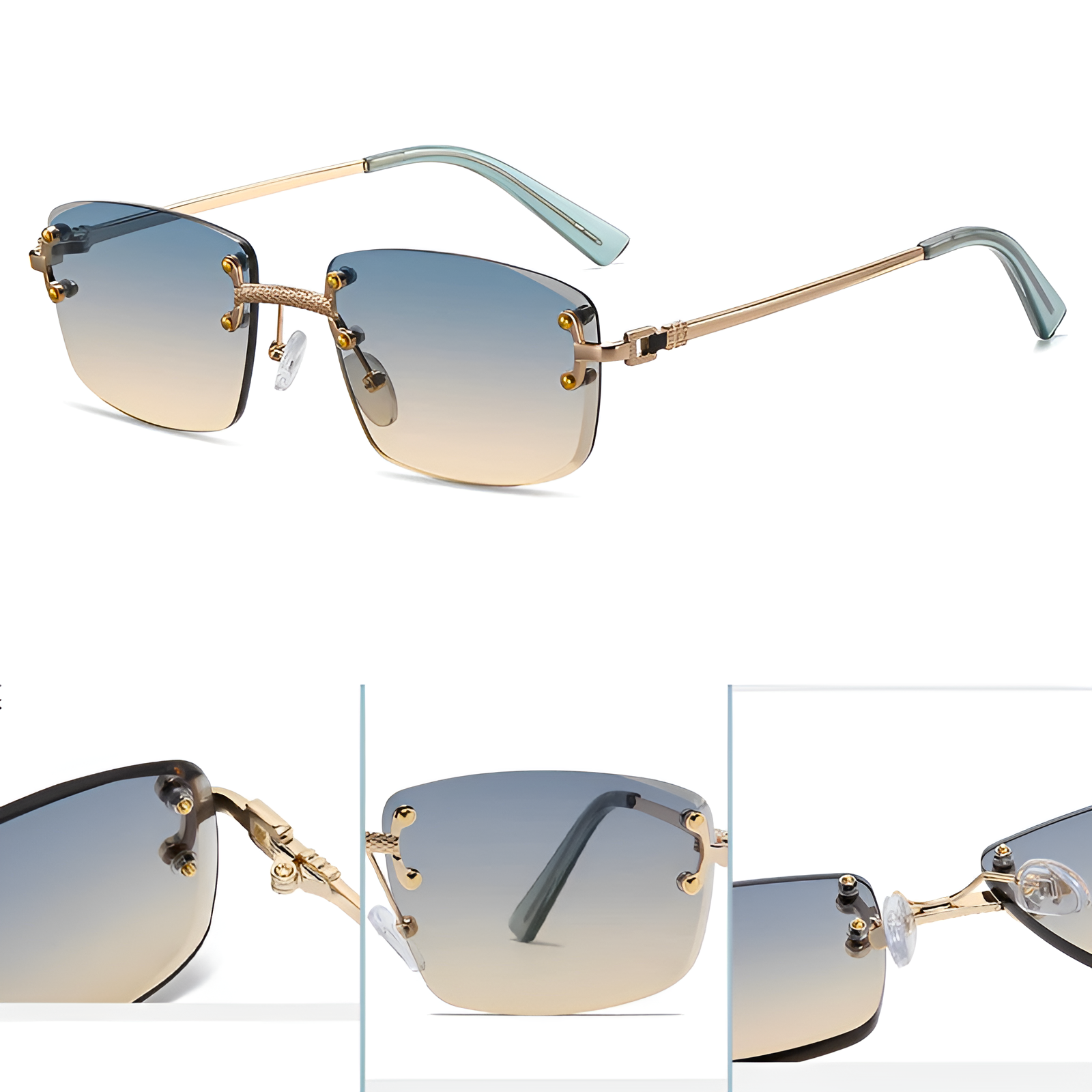 Unisex Solbriller Metallisk Stil Moderne Design 3