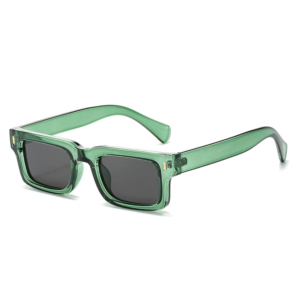 Unisex Solbriller Retro Firkantet Design Med Mørktonede Linser 3