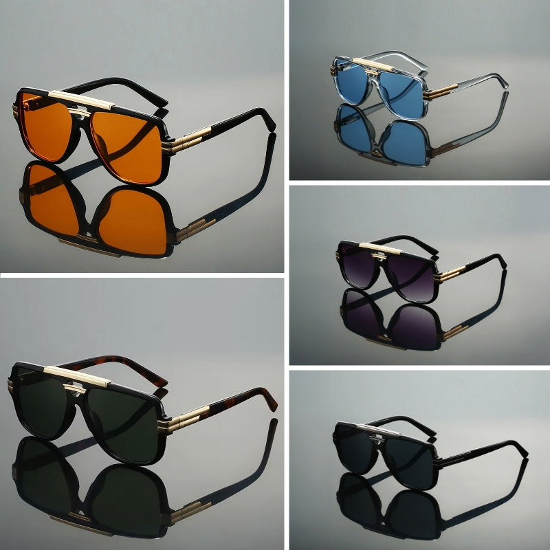Unisex Solbriller med Geometrisk Ramme 5