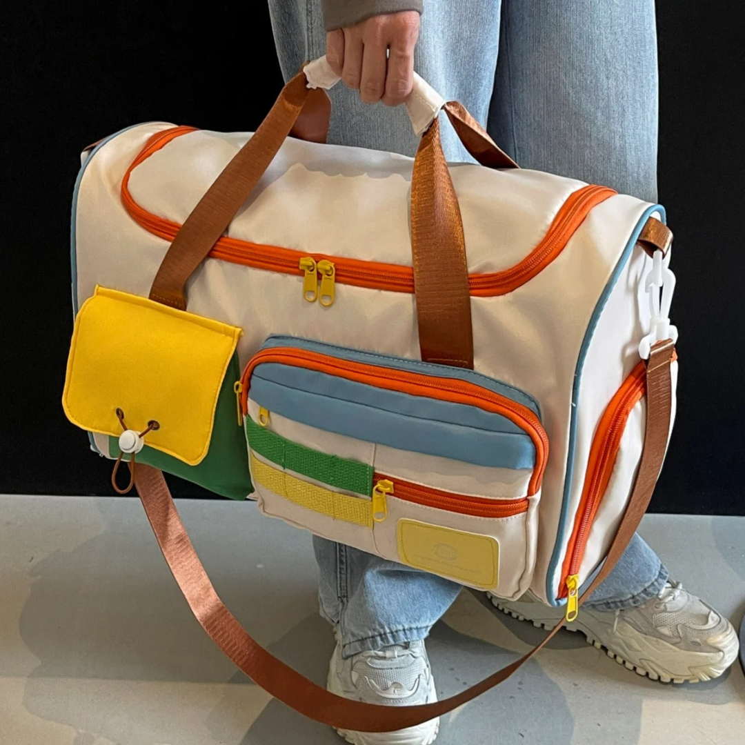 Unisex Sport Bag Fargeblokk Design 5