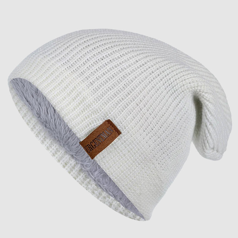 Unisex Strikket Lue med Fleecefôr 3