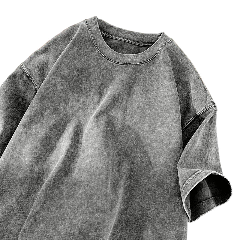 Unisex T-Skjorte Vintage Stil O-Hals 0