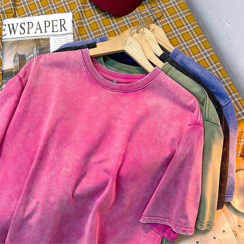 Unisex T-Skjorte Vintage Stil O-Hals 2