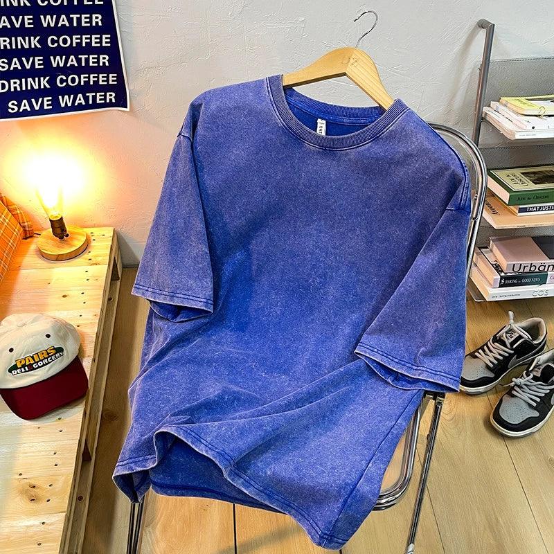 Unisex T-Skjorte Vintage Stil O-Hals 5