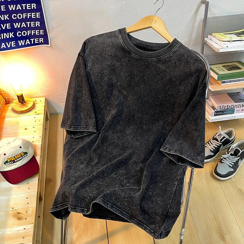 Unisex T-Skjorte Vintage Stil O-Hals 7