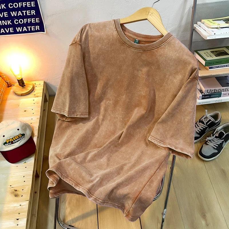 Unisex T-Skjorte Vintage Stil O-Hals 9