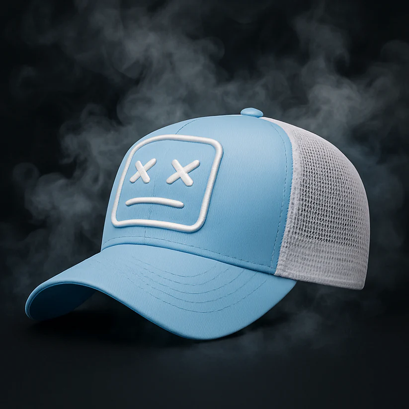 Unisex Trucker Cap med Brodert Ansiktslapp 3