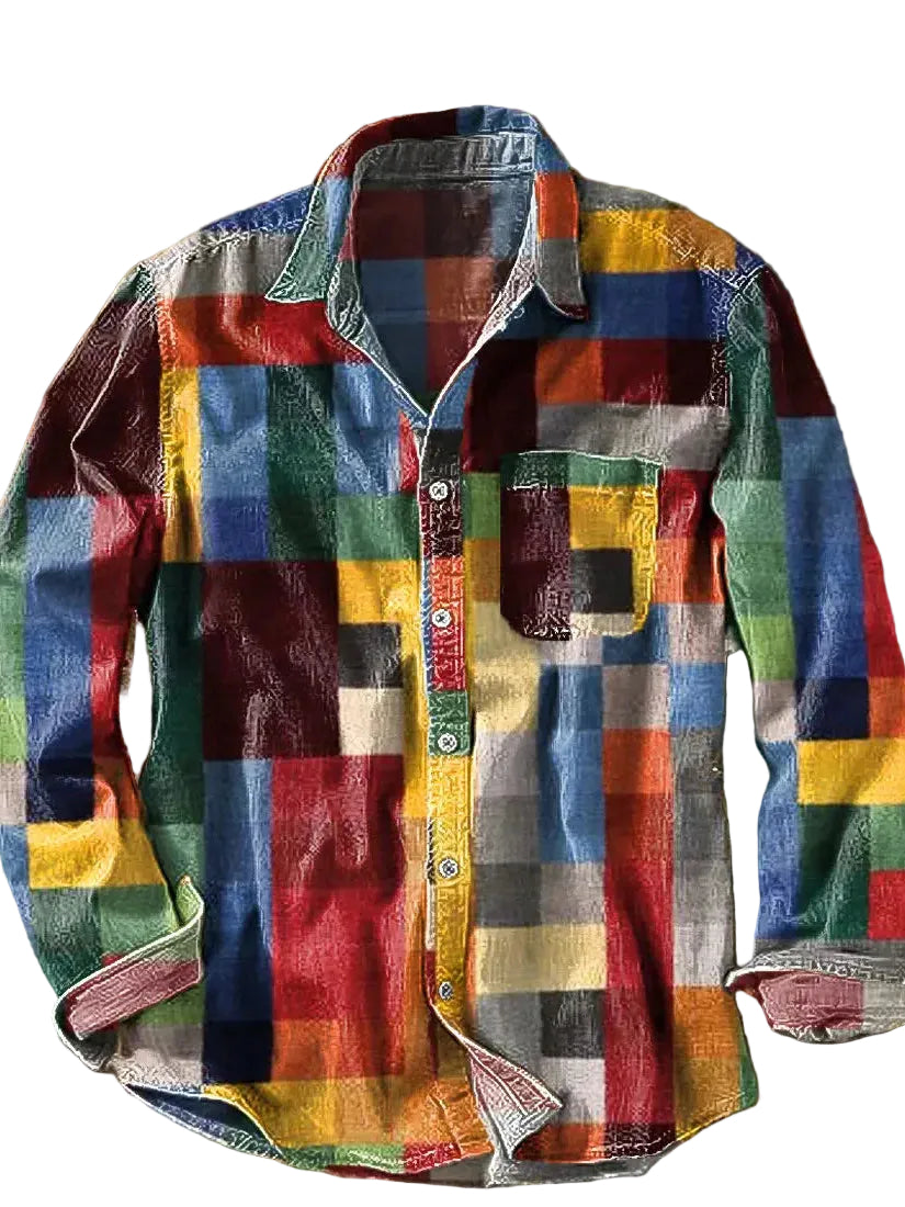 Unisex Vintage Poloskjorte Klassisk Stil 0