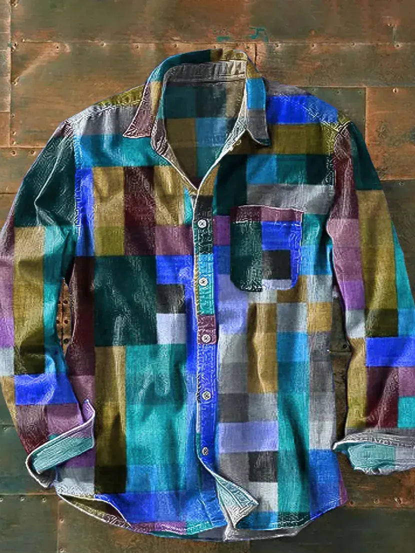 Unisex Vintage Poloskjorte Klassisk Stil 2