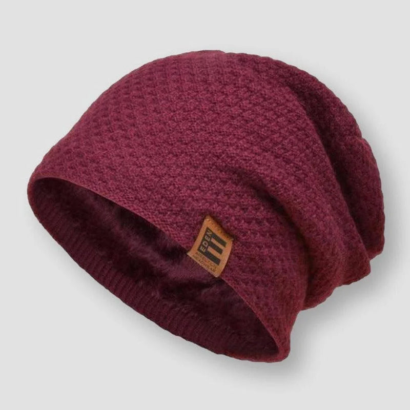 Unisex Vinterlue med Vaffelstrikket Design 3