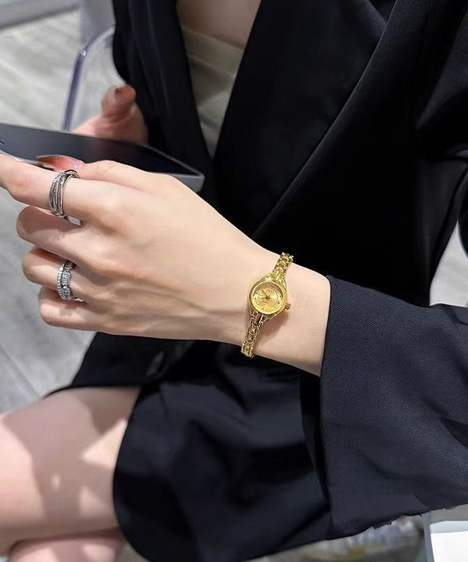 Unisex klokke med kvartsur og zircon-detaljer 2