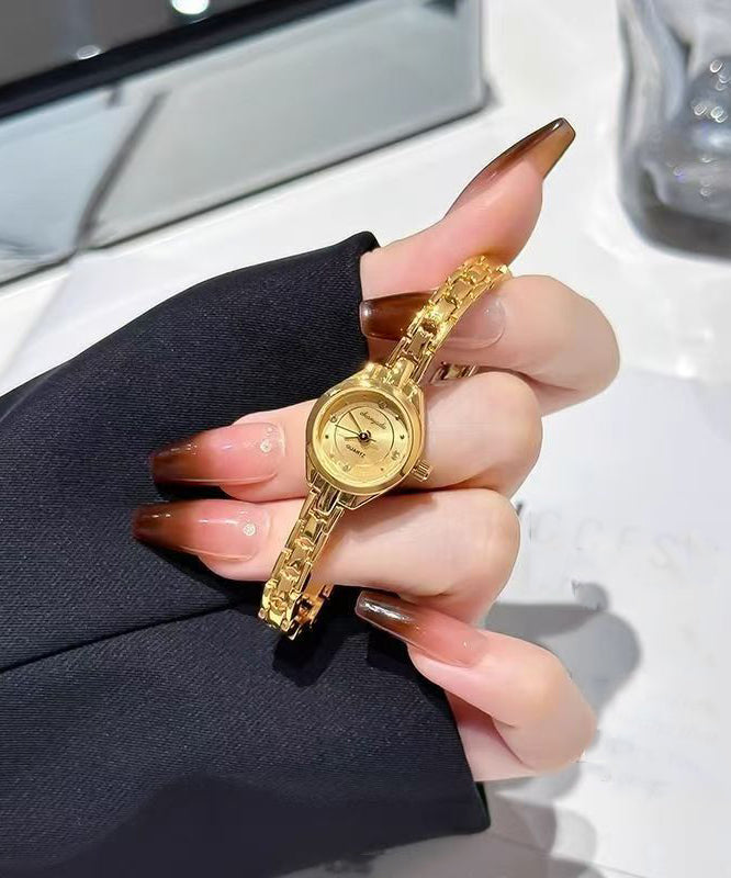 Unisex klokke med kvartsur og zircon-detaljer 4