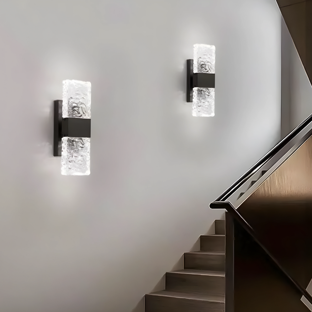 Vegglampe i Krystall med LED Belysning 0