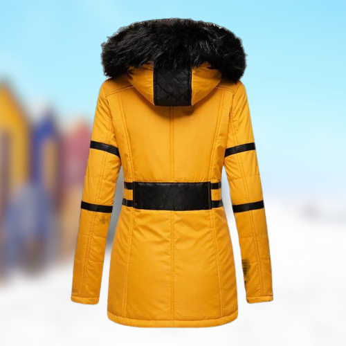 Vinter Dame Jakke Figursydd Design med Vindtett Teknologi 2