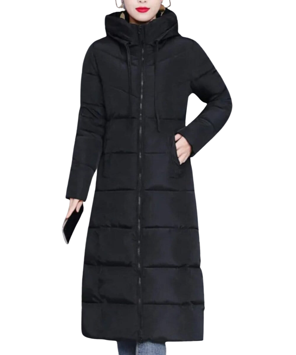 Vinter Dame Jakke Lang Stilren Design for Kaldt Vær 0