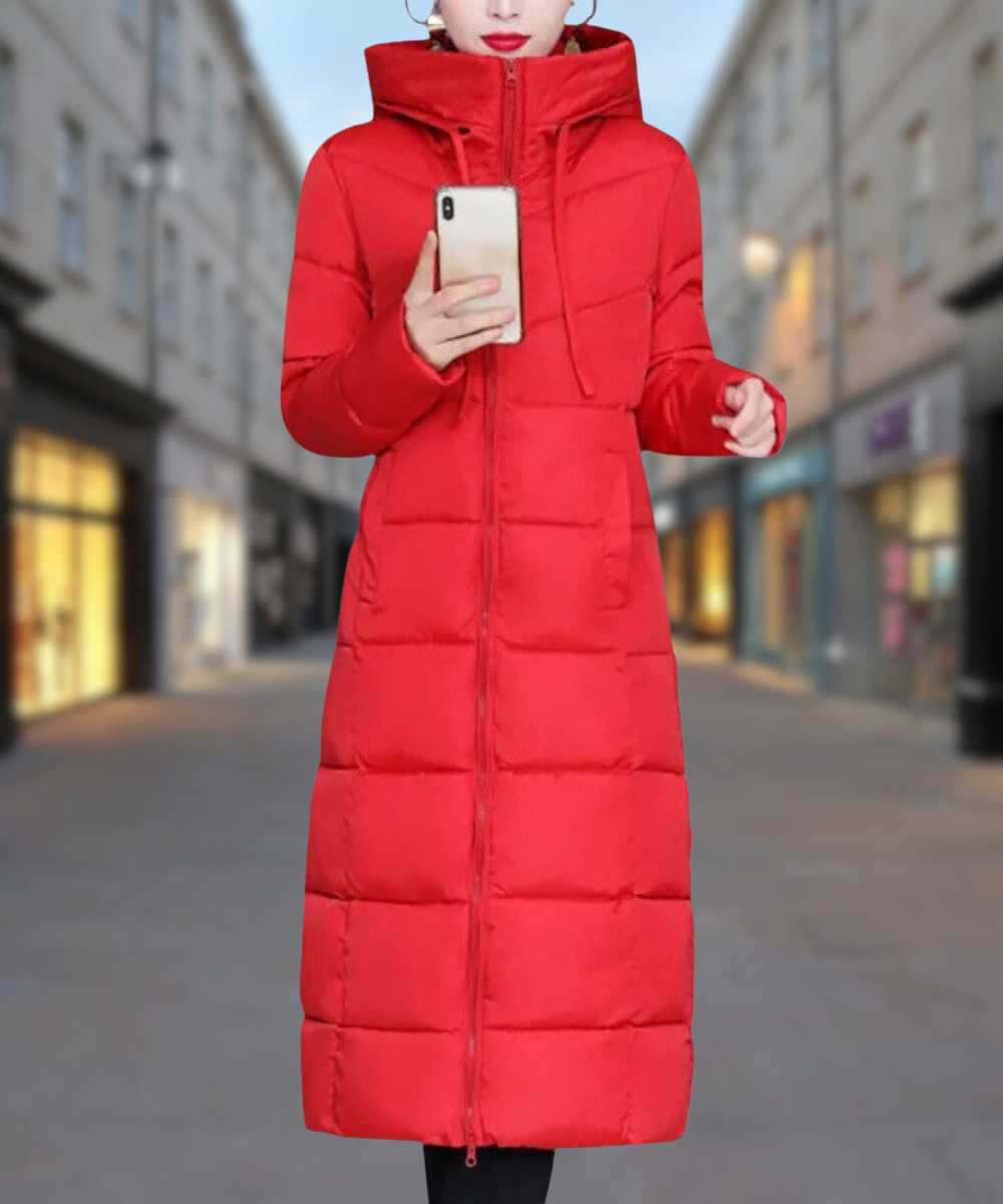 Vinter Dame Jakke Lang Stilren Design for Kaldt Vær 1
