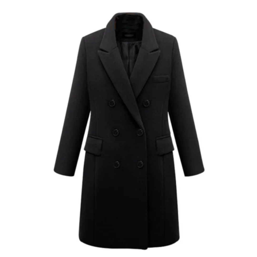 Vinter Dame Jakke Langermet Moderne Design Holdbart Materiale 0