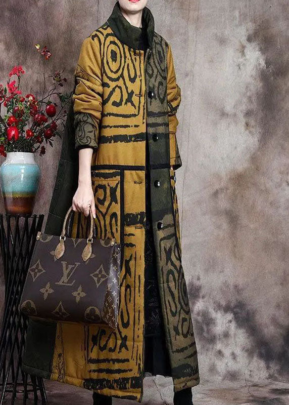 Vinter Parka med Ståkrage og Knapper for Damer 1