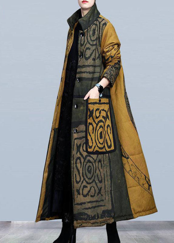 Vinter Parka med Ståkrage og Knapper for Damer 3