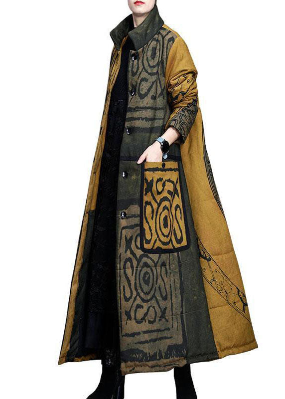 Vinter Parka med Ståkrage og Knapper for Damer 6