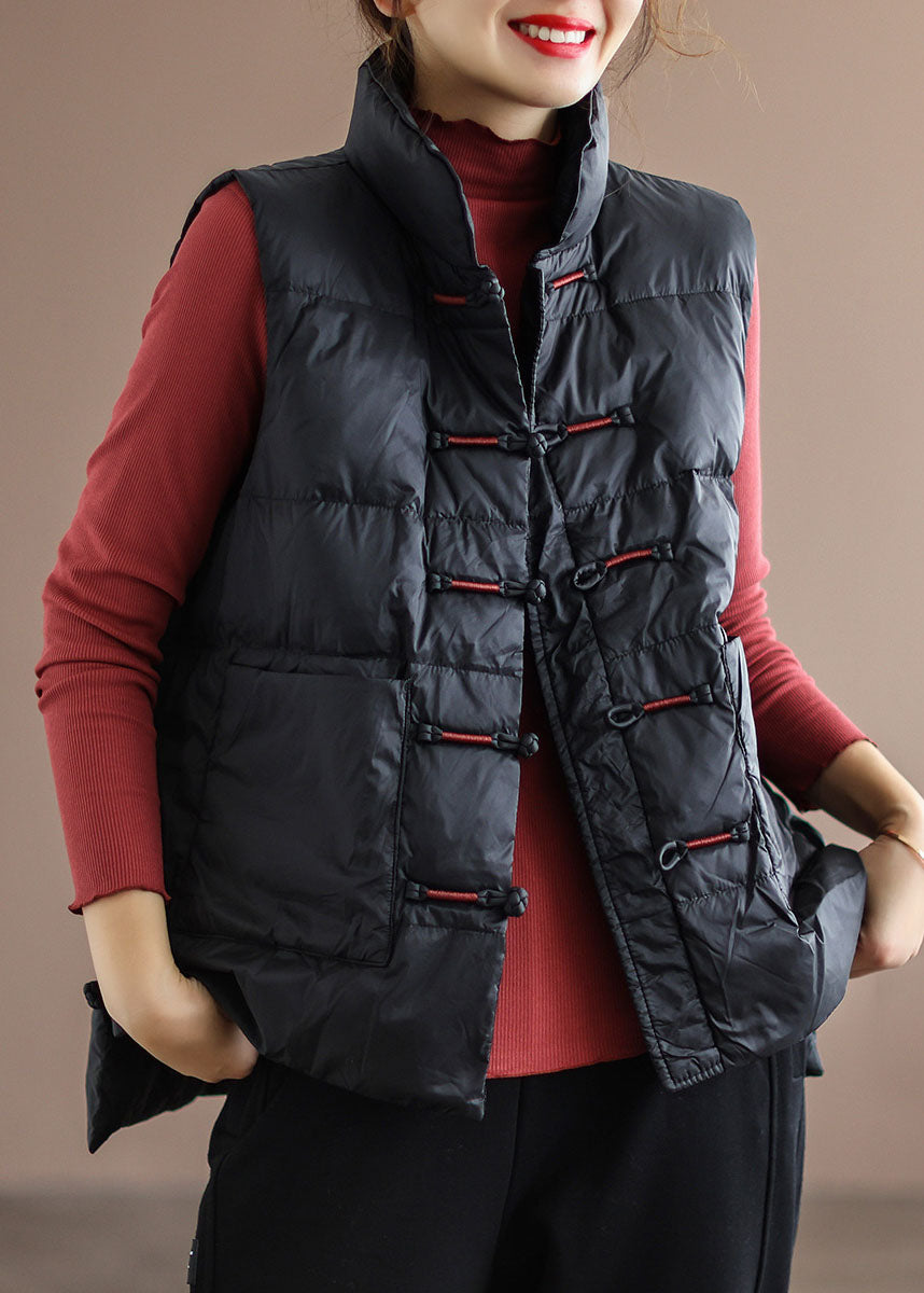 Vinter Puffer Vest med Ståkrage og Lommer for Damer 2