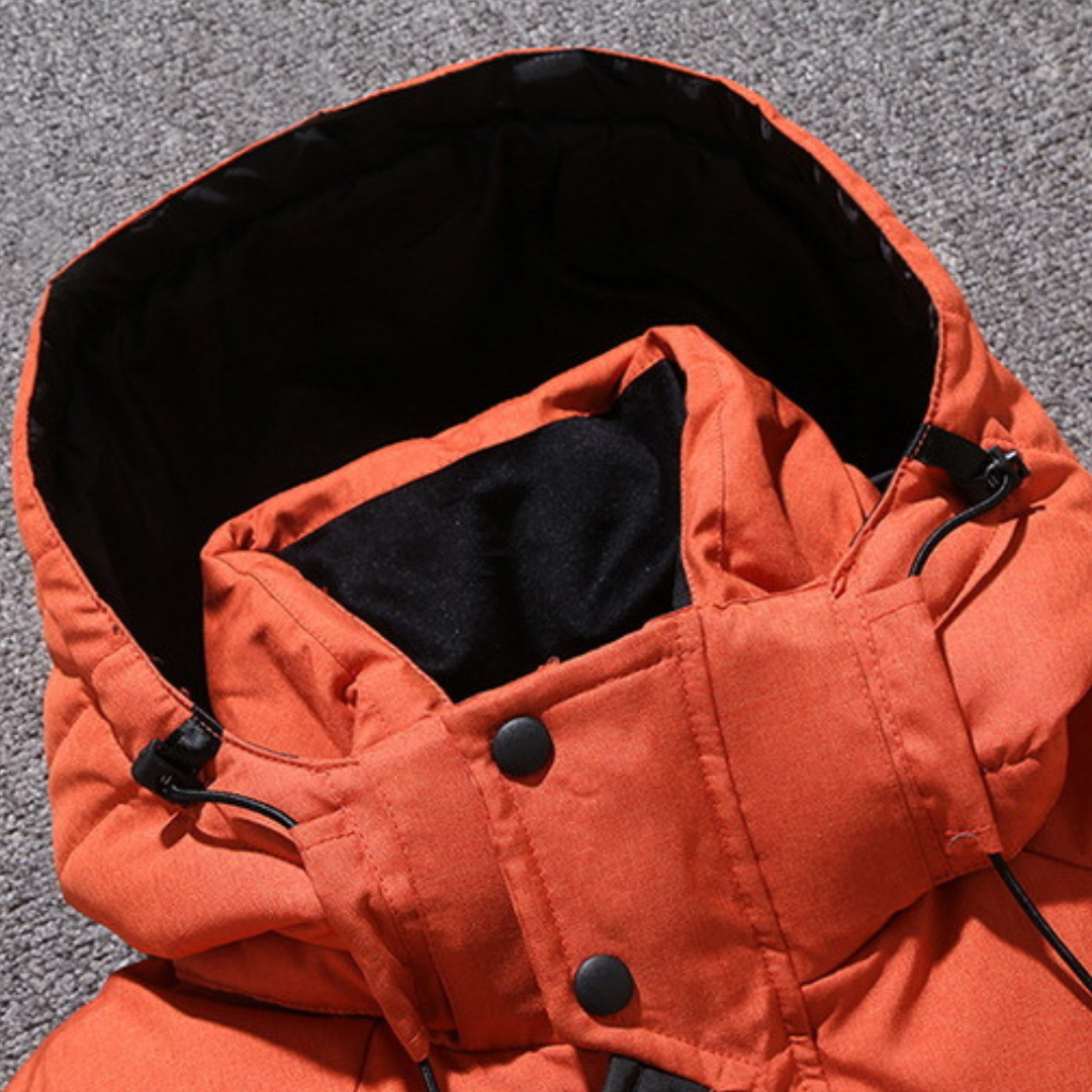 Vinterjakke med hette for kvinner, moderne stil 8