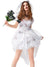 Voksen Vampyrbrudekjole Halloween Kostyme Mini Polyester 0