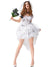 Voksen Vampyrbrudekjole Halloween Kostyme Mini Polyester 3