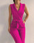 Variant image for Dame Jumpsuit Ermeløs V-hals Elegant Polyester-20