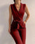 Variant image for Dame Jumpsuit Ermeløs V-hals Elegant Polyester-8