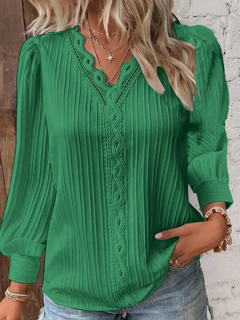 Dame Bluse Stilig 100% Bomull 2