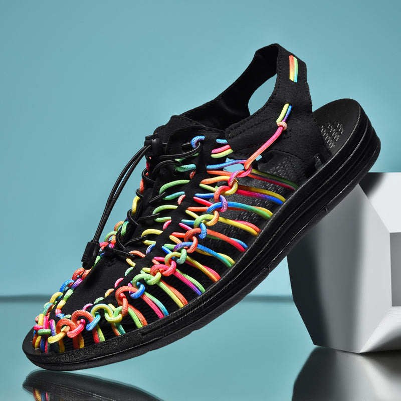 Herre Sandaler Pustende Mesh Design Lett Komfortabel Passform-4